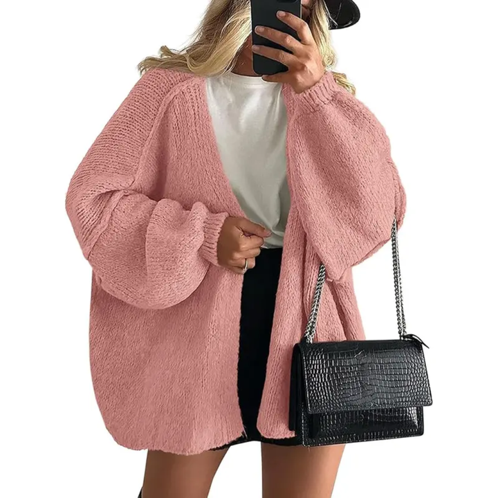 WINONA™ | Cozy Oversized Lantern Sleeve Cardigan