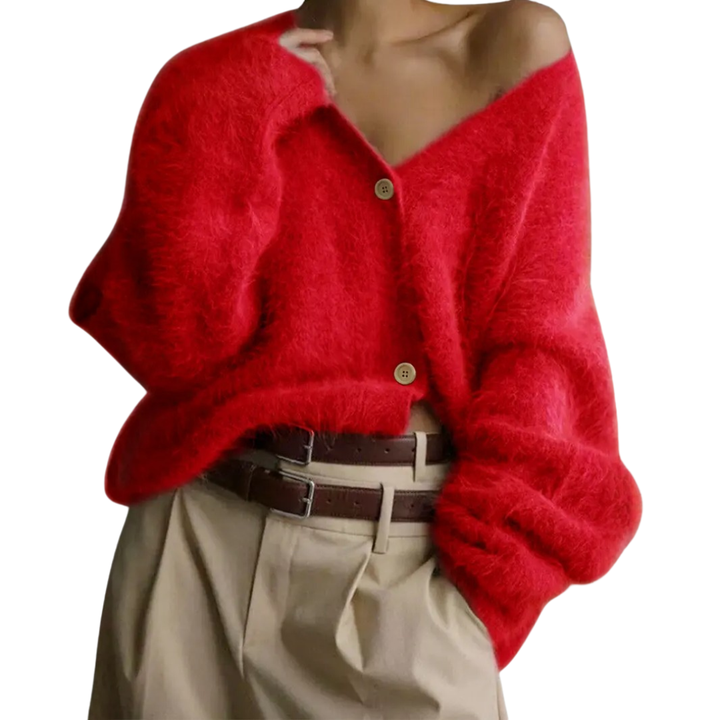 BRISEIS™ | Cozy V-Neck Button Cardigan
