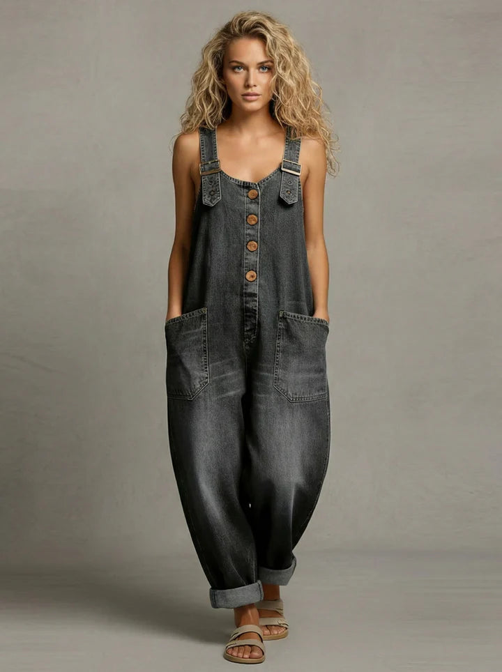 Cynthia | Elegant Denim Jumpsuit with Pockets