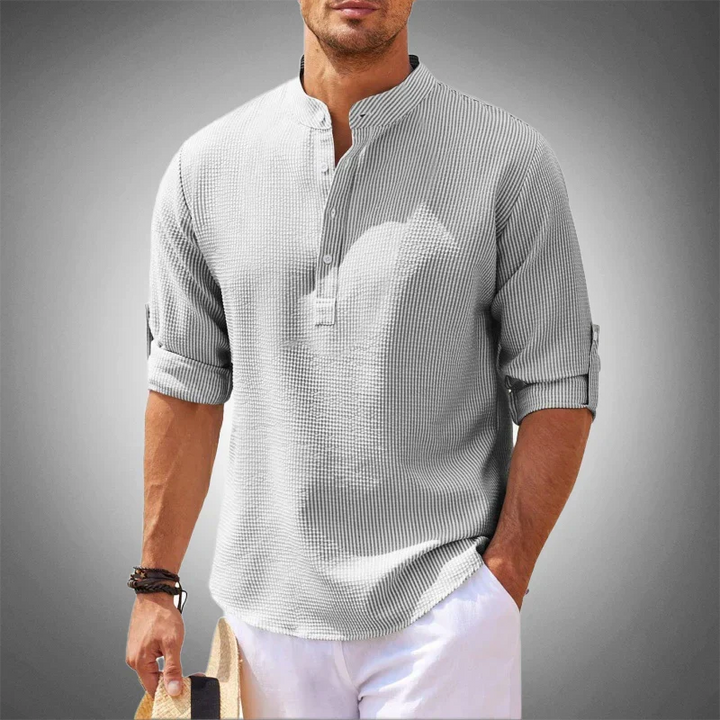 Bellagio | Henley Linen Shirt