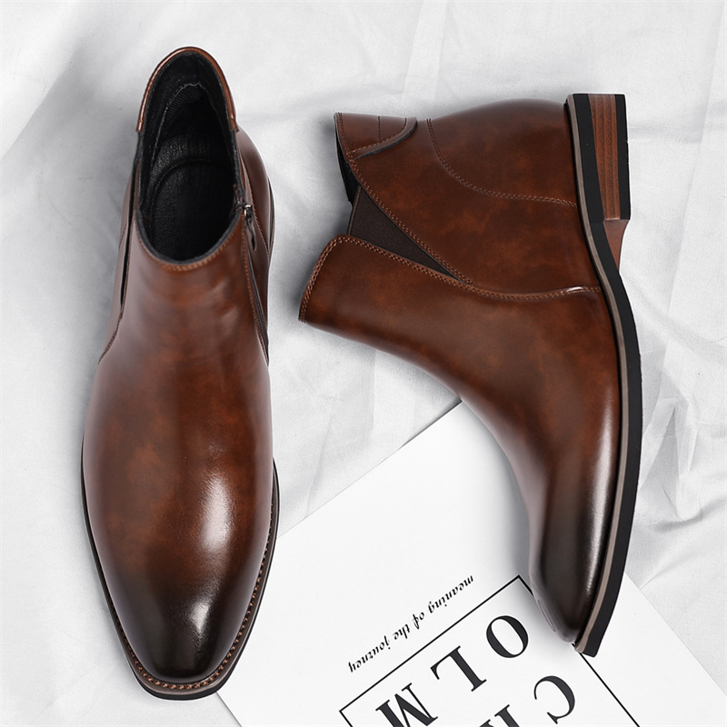 Cristiano | Leather Chelsea Boots