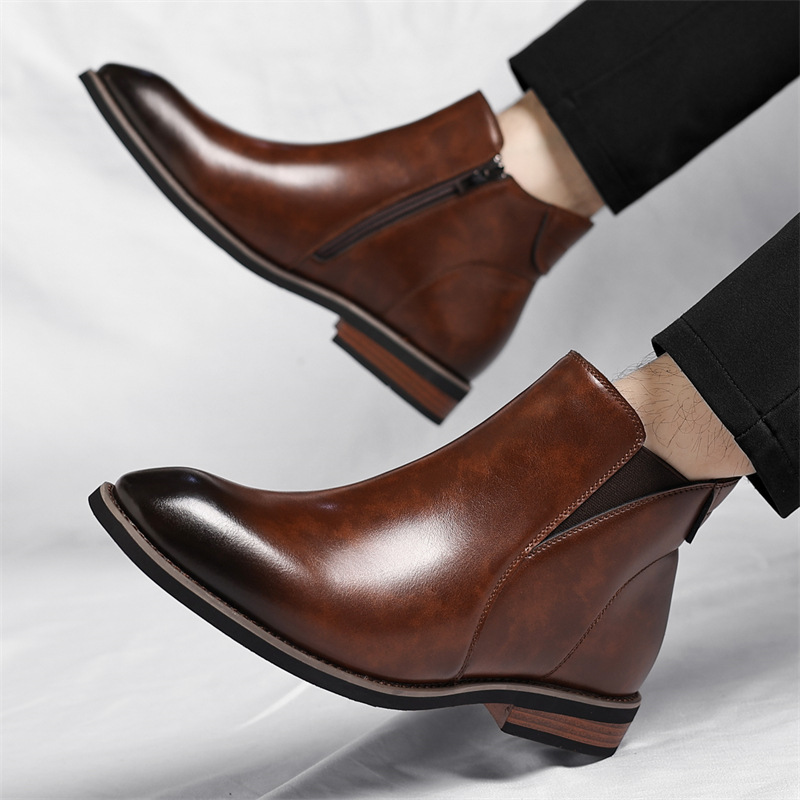 Cristiano | Leather Chelsea Boots