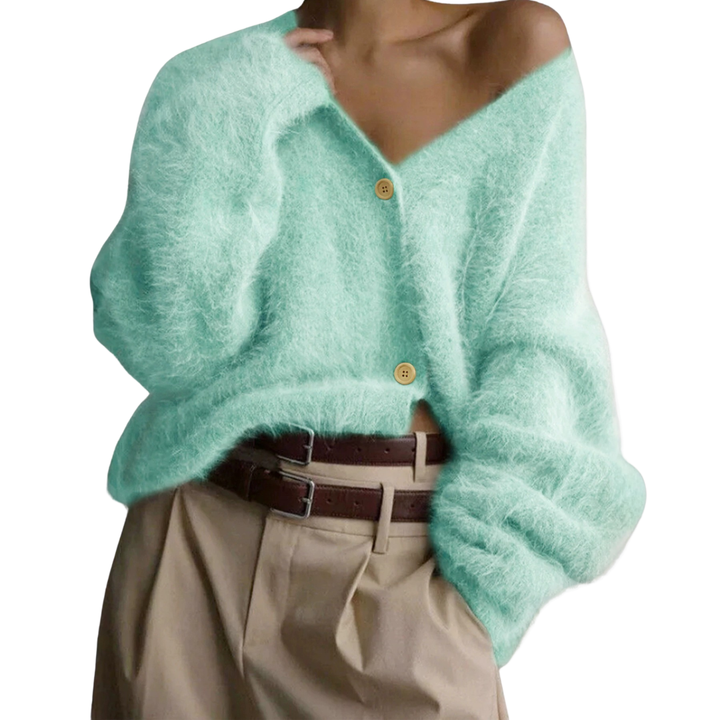 BRISEIS™ | Cozy V-Neck Button Cardigan