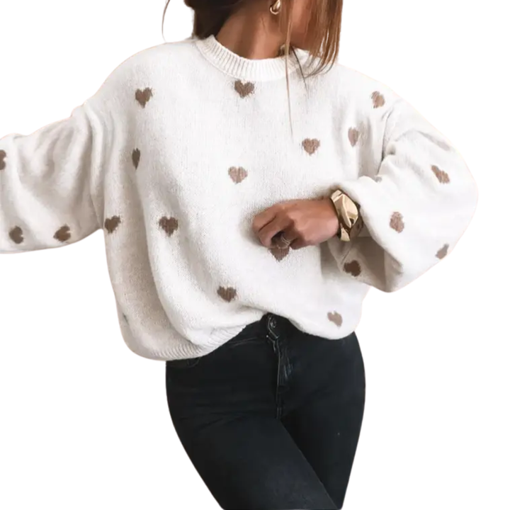 HOLLIS™ | Cozy Halloween Print Drop Shoulder Sweater