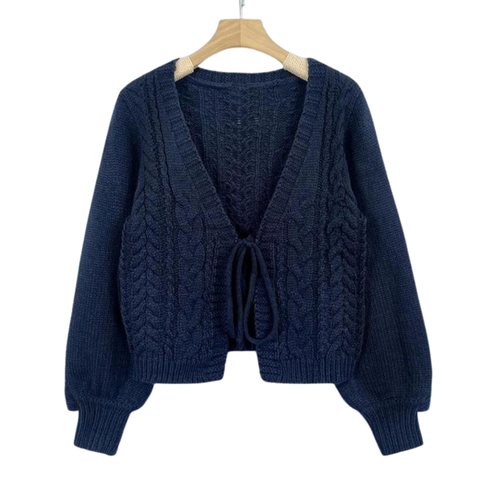 BEXLEY™ | Cozy Cable Knit Tie-Front Cardigan