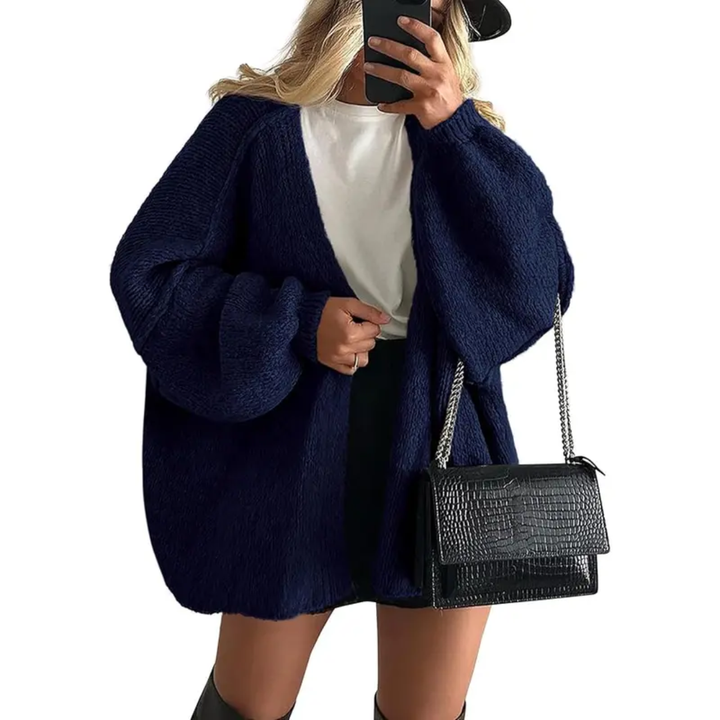 WINONA™ | Cozy Oversized Lantern Sleeve Cardigan