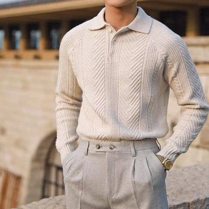 Tony | Soft Stretch Fabric Knit Sweater