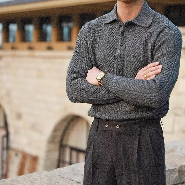 Tony | Soft Stretch Fabric Knit Sweater