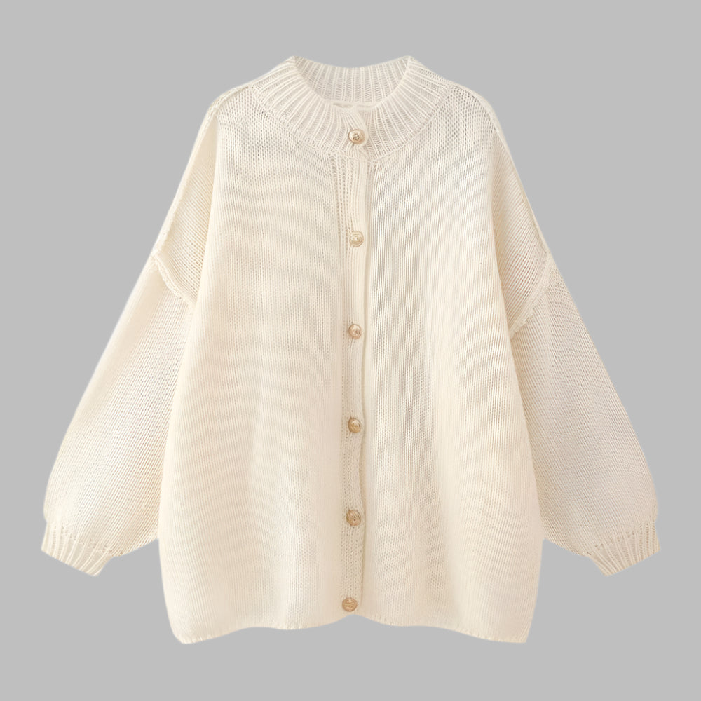 GANI™ | Classic Botton-Up Long Sleeve Cardigan