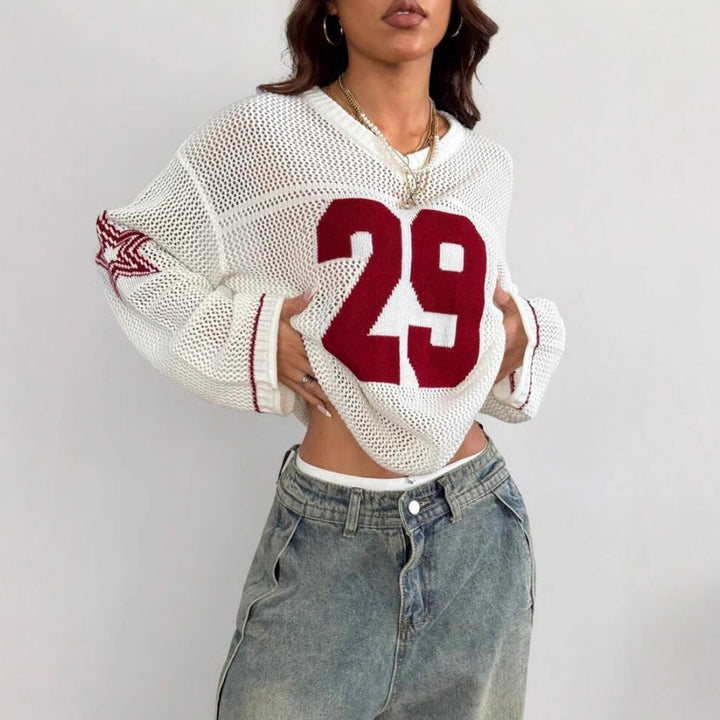 ALON™ | Retro Long Sleeve Pullover Sweater