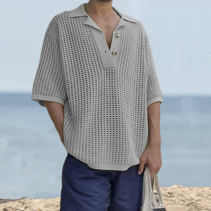 Clint | Short Sleeve Casual Knit Sweater