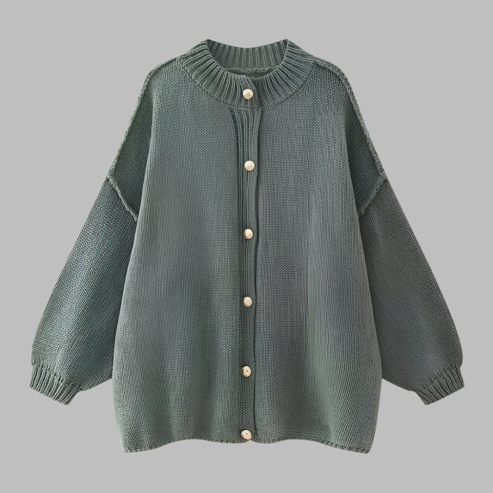 GANI™ | Classic Botton-Up Long Sleeve Cardigan