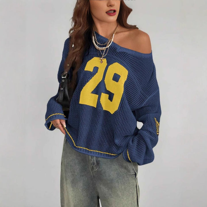 ALON™ | Retro Long Sleeve Pullover Sweater