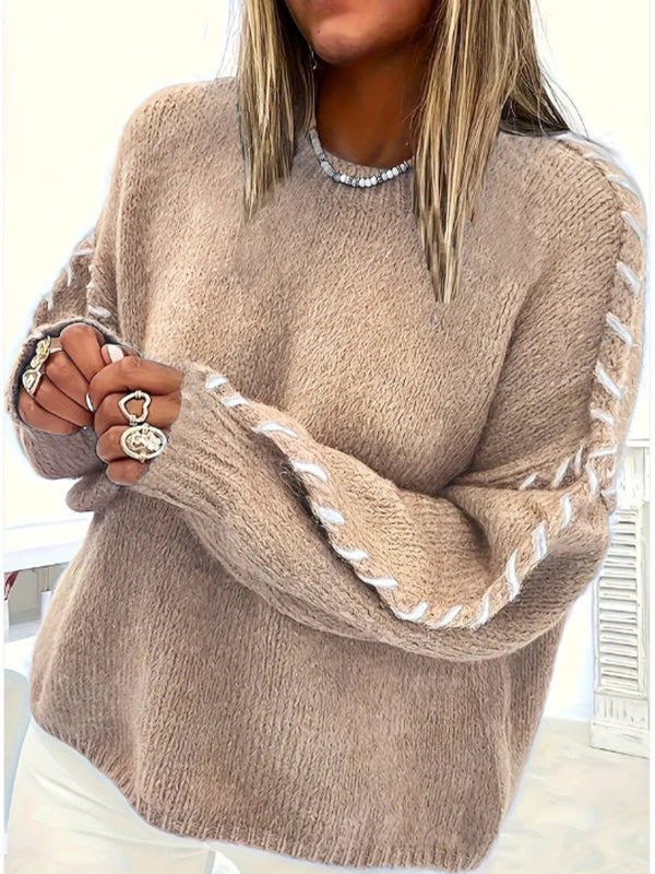 KALIYAH™ | Casual Round Neck Long Sleeve Sweater