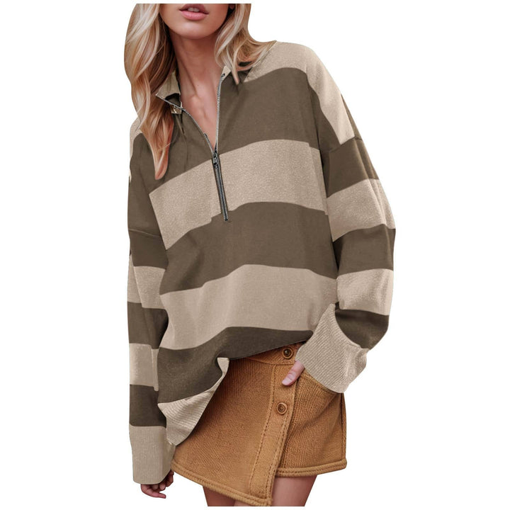 CAMILLA™ | Comfy Long Sleeve Pullover Sweater With Half Zipper