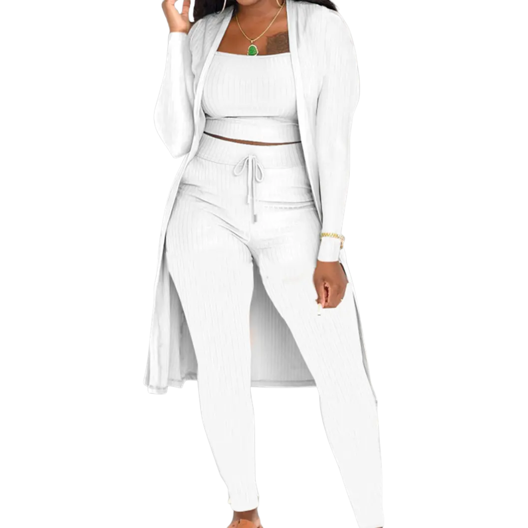LINDEN™ | Cozy Knit Open Front Co-ord Set