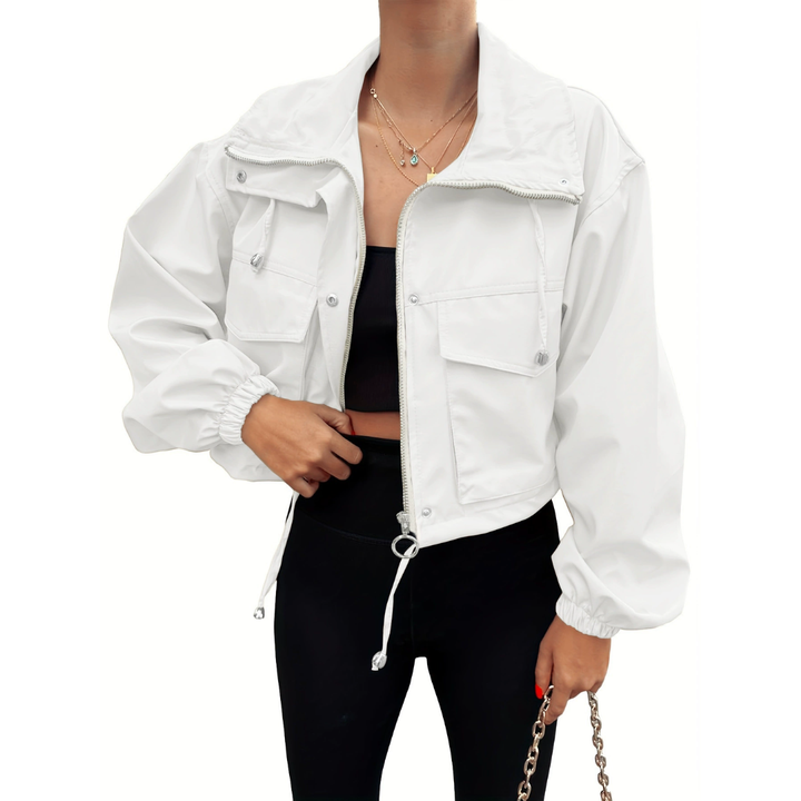 HARTLEY™ – Casual Zip-Up Crop Jacket