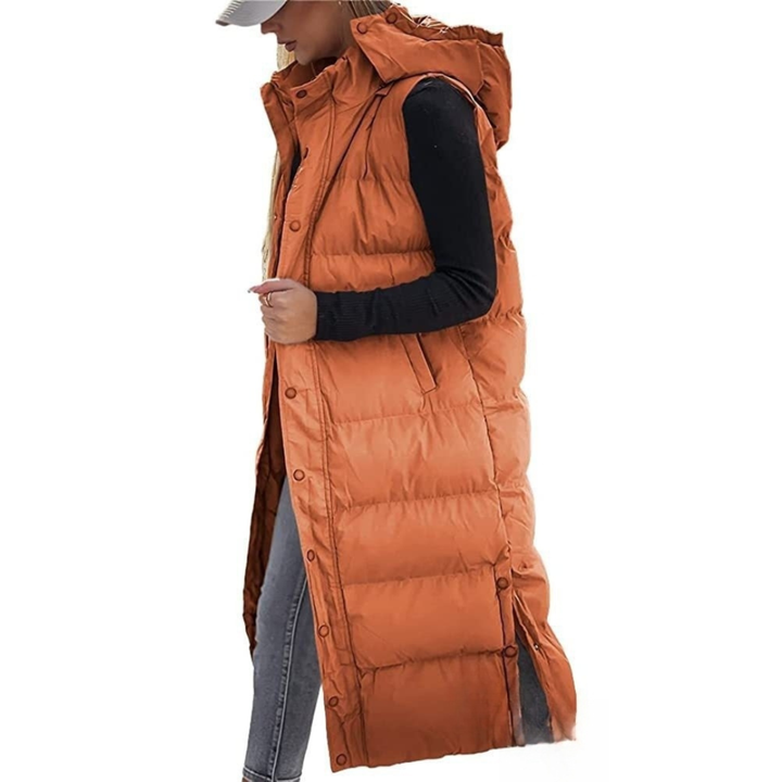 BRYNN™ – Quilted Hooded Zip-Up Puffer Vest