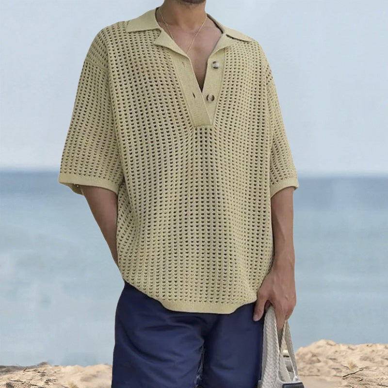 Clint | Short Sleeve Casual Knit Sweater