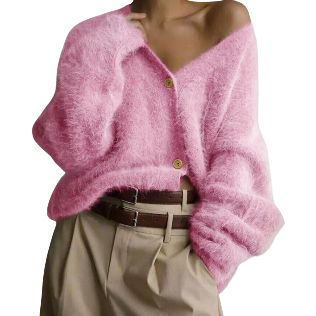 BRISEIS™ | Cozy V-Neck Button Cardigan