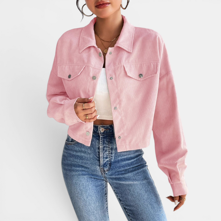 DEVIN™ – Relaxed Corduroy Button-Front Jacket