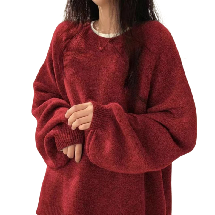 DAGNY™ | Cozy Drop Shoulder Split Hem Sweater