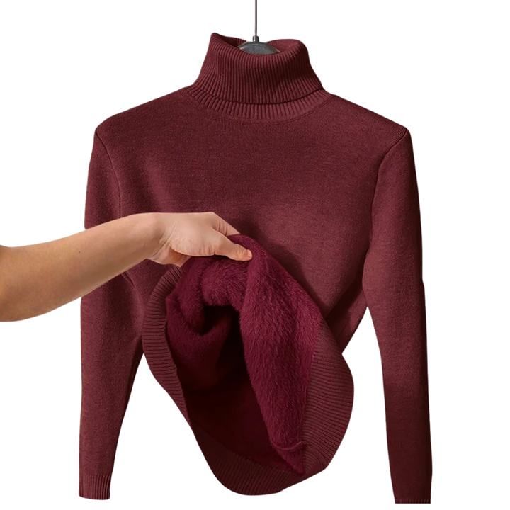 CELWYN™ | Cozy Fleece-Lined Turtleneck Sweater