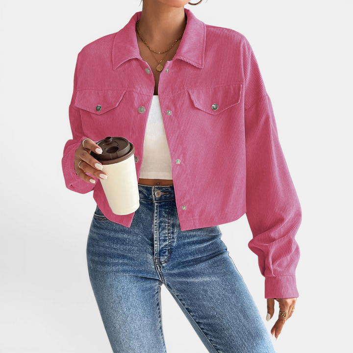 DEVIN™ – Relaxed Corduroy Button-Front Jacket