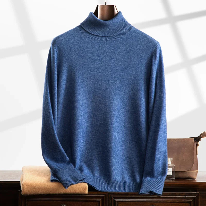 Louis | Relaxed Fit Full Length Turtleneck Sweater