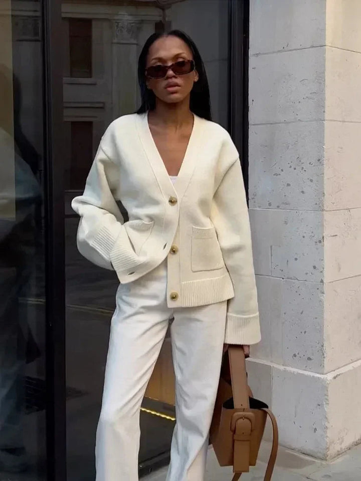 JULIETTE™ | V-Neck Knit Cardigan