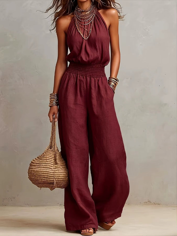 Valerie | Elegant Jumpsuit with Halter Neck