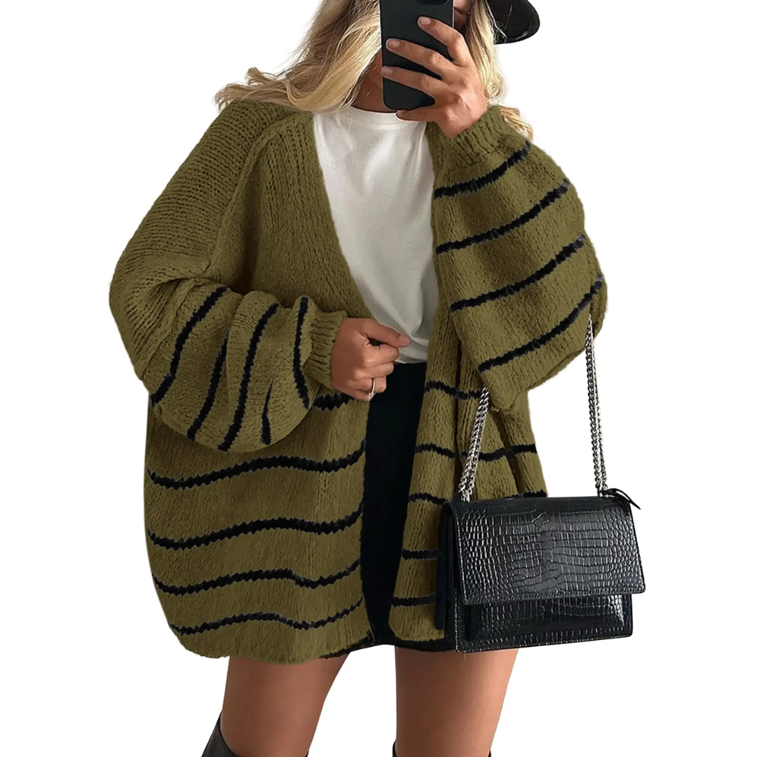 WINONA™ | Cozy Oversized Lantern Sleeve Cardigan