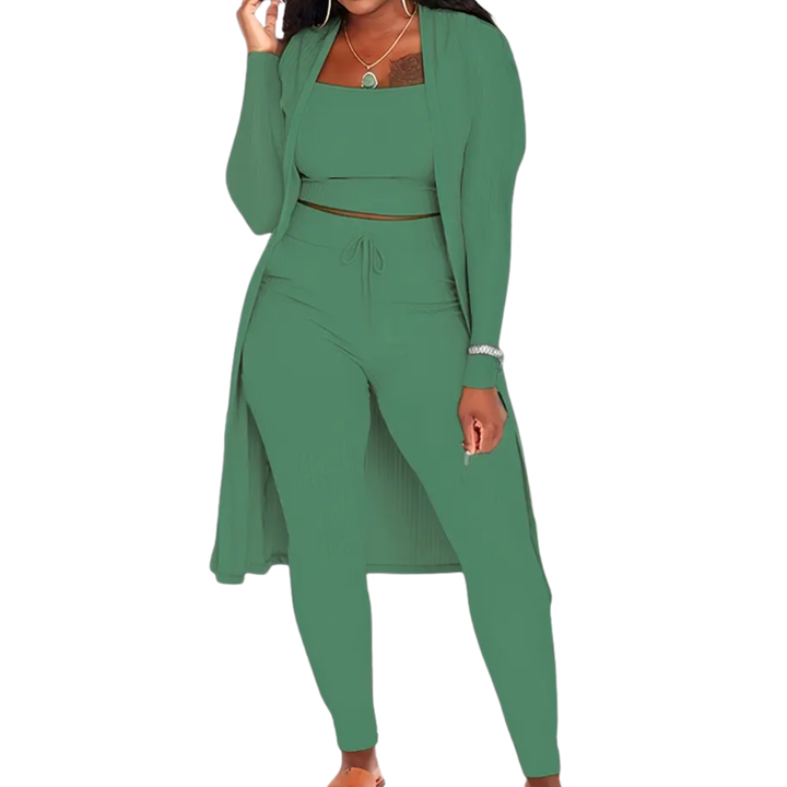 LINDEN™ | Cozy Knit Open Front Co-ord Set