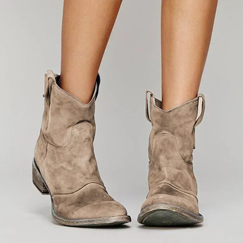 Harley | Vintage Cowboy Ankle Boots