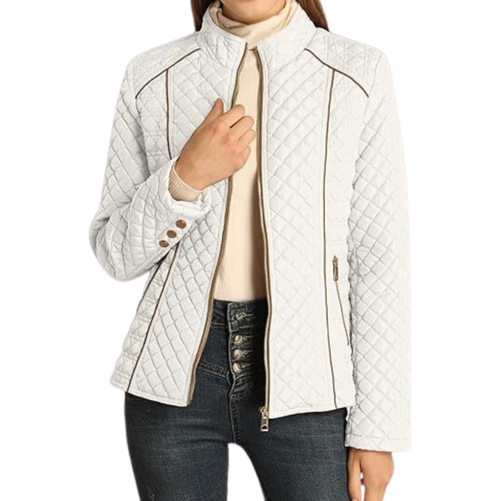 NADINE™ – Lightweight Quilted Stand-Collar Jacket