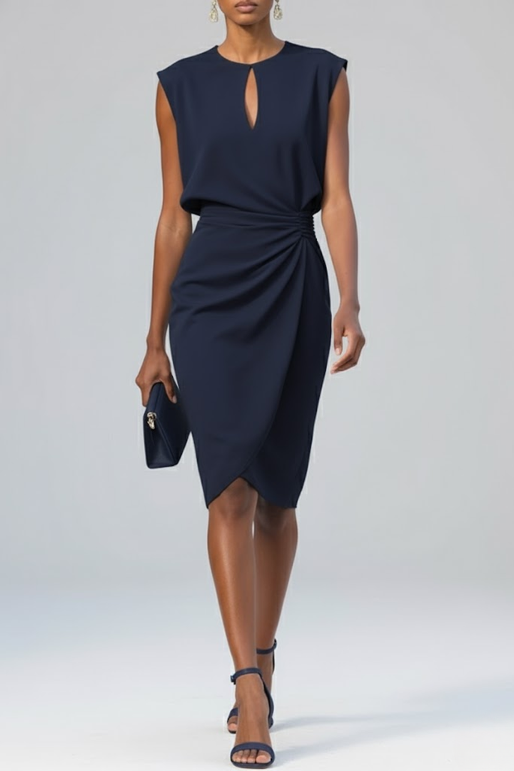 Sierra | Ruched Midi Dress