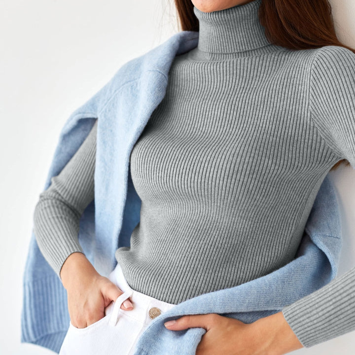 MAEVA™ | Ribbed Turtleneck Sweater