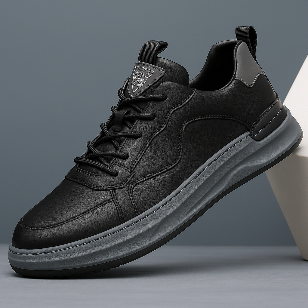 Nero | Italiana Genuine Leather Sneakers