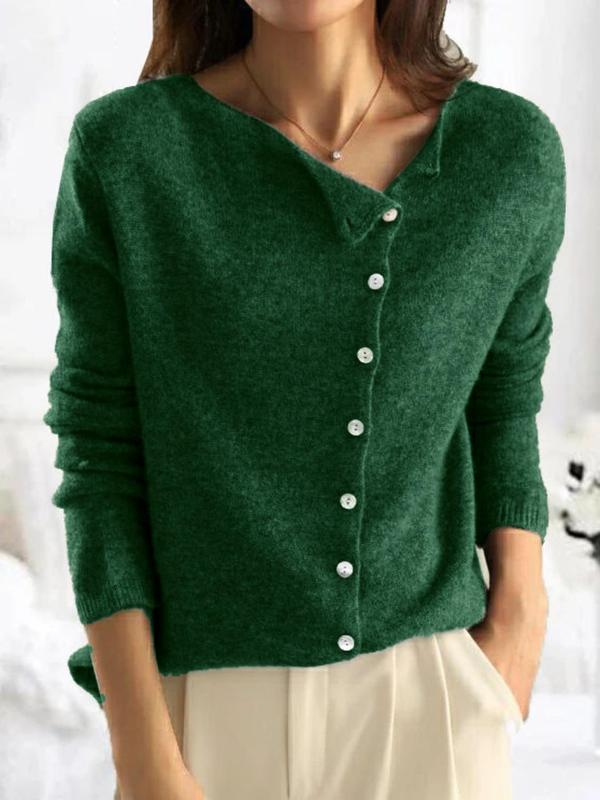 MOLLY™ | Button Front Cable Knit Sweater for Fall & Winter