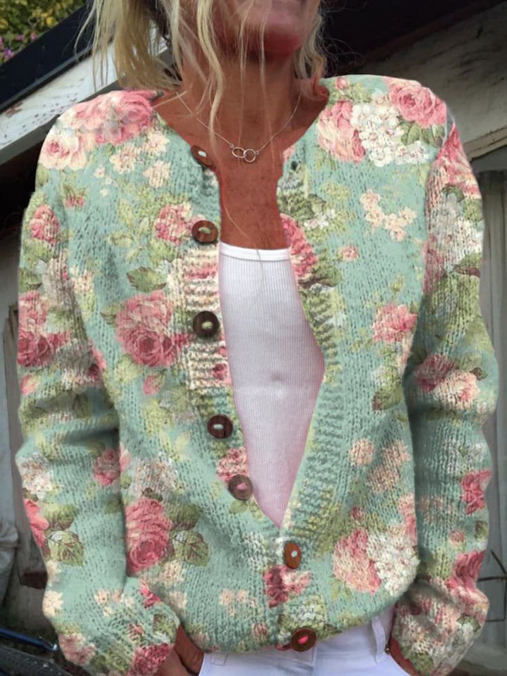 FLORA™ | Vintage Floral Cardigan
