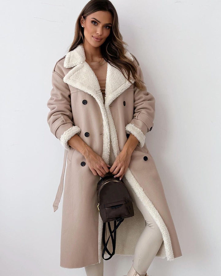 Beatrix™ - Borg Collar Long Coat