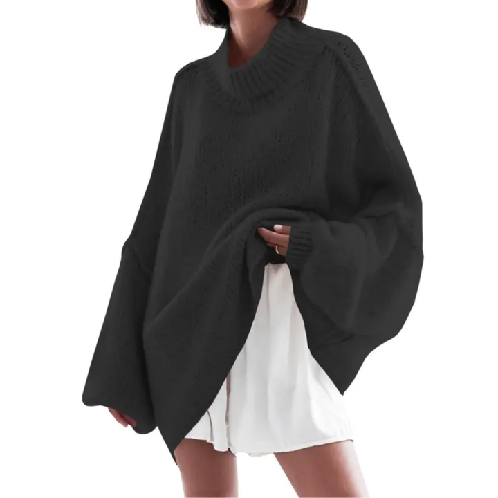 NORI™ | Relaxed Ribbed Knit Tunic Sweater
