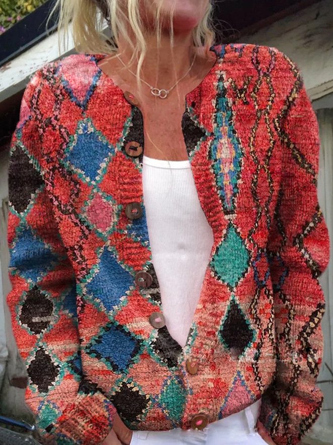 FLORA™ | Vintage Floral Cardigan