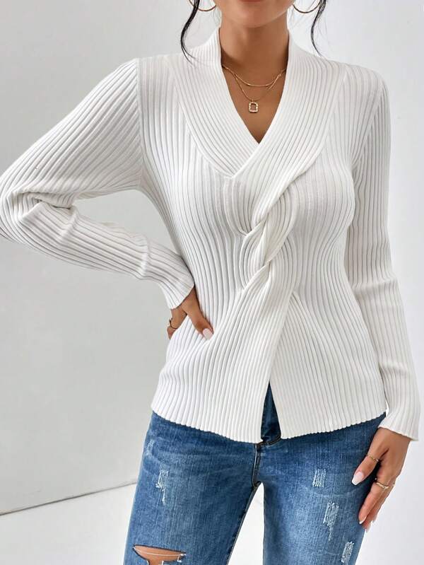 Marissa V-Neck Long Sleeve Sweater