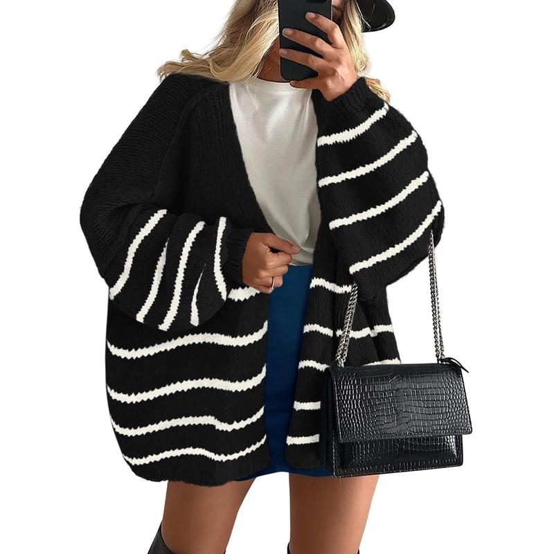 VERONIKA™ | Oversized Fit Lantern Sleeve Autumn Knit Cardigan