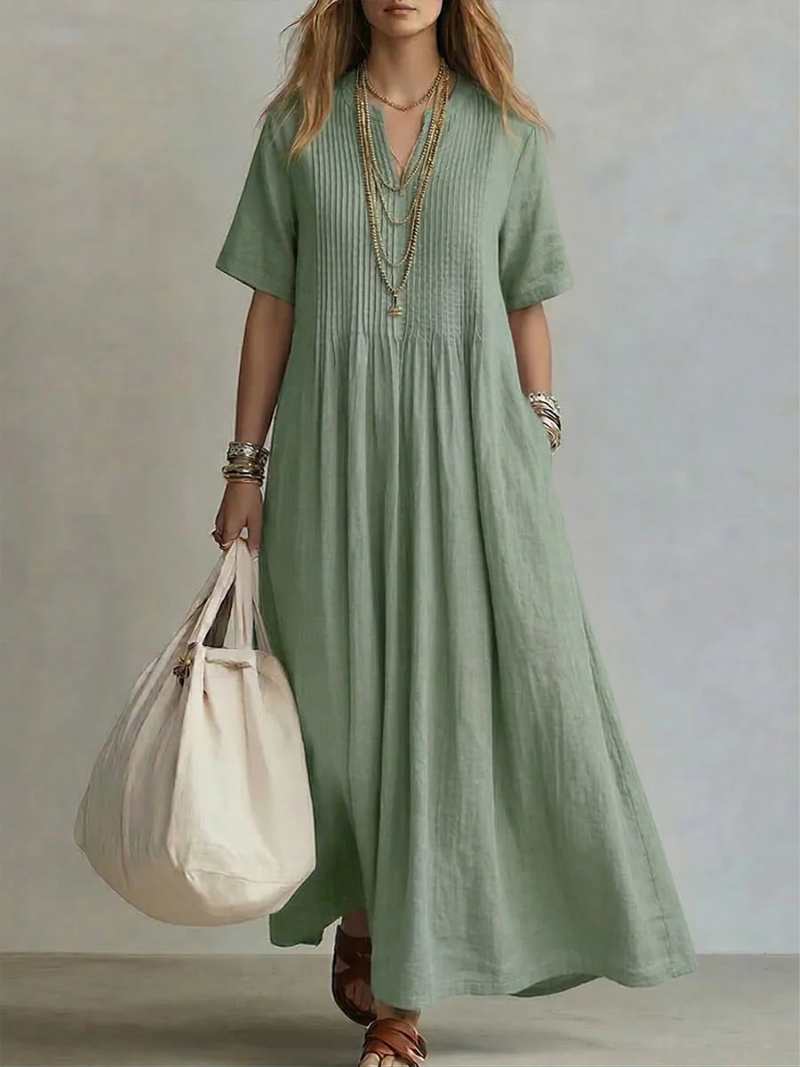 Isabelle | Pleated Dress