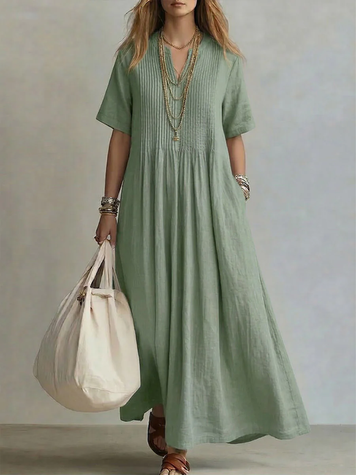 Isabelle | Pleated Dress