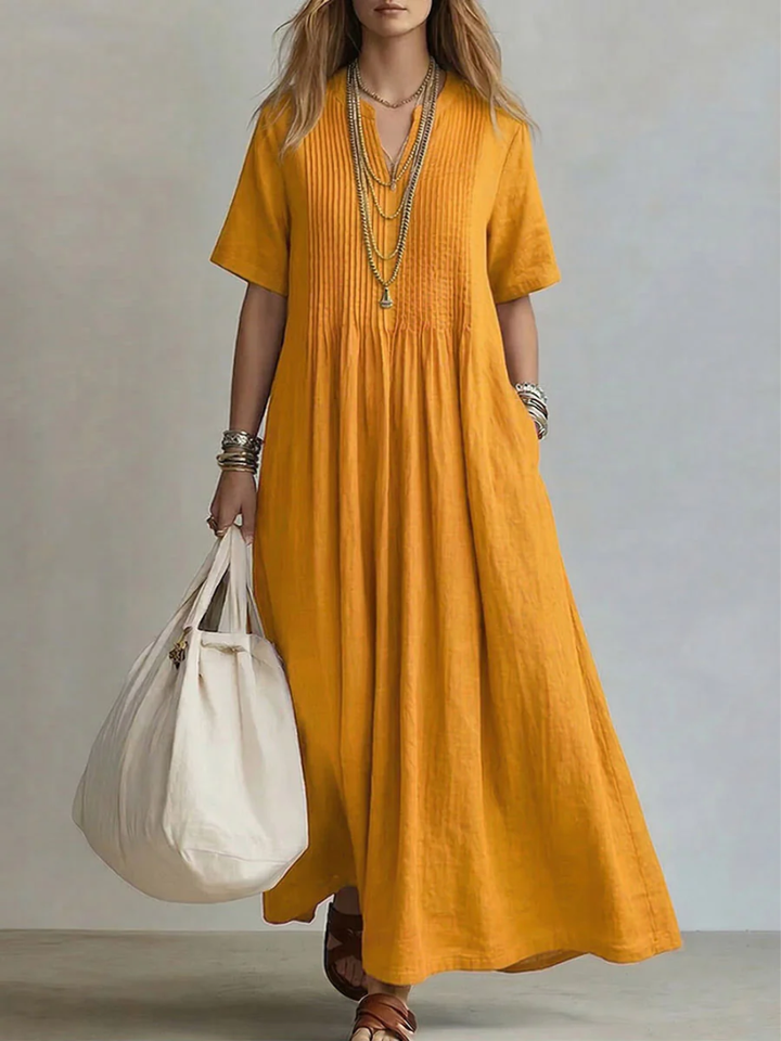 Isabelle | Pleated Dress