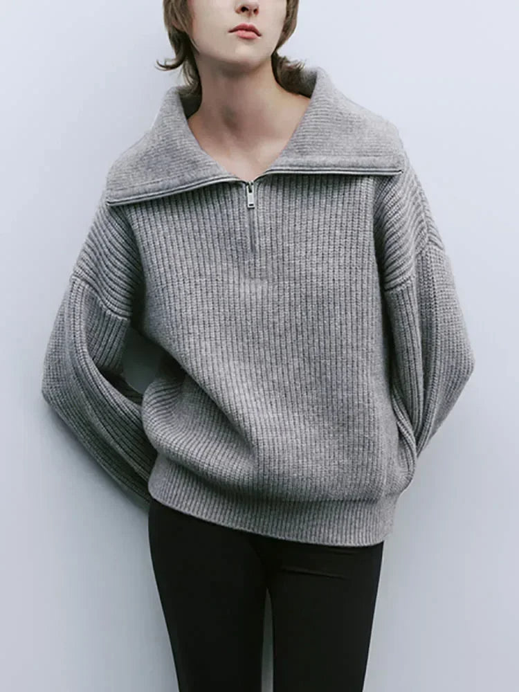 ELODIE™ | Comfy Half-Zip Sweater