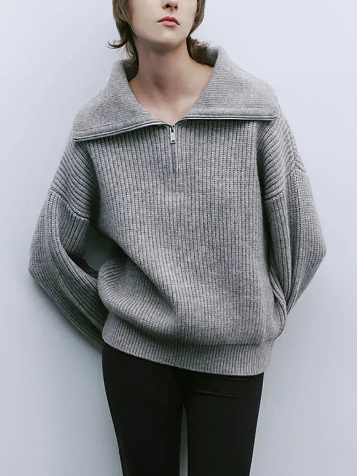 ELODIE™ | Comfy Half-Zip Sweater